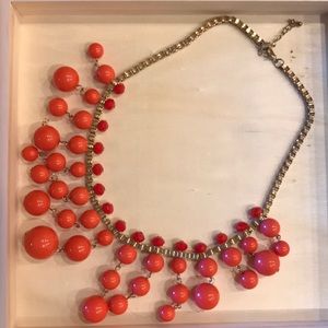 Orange beaded necklace